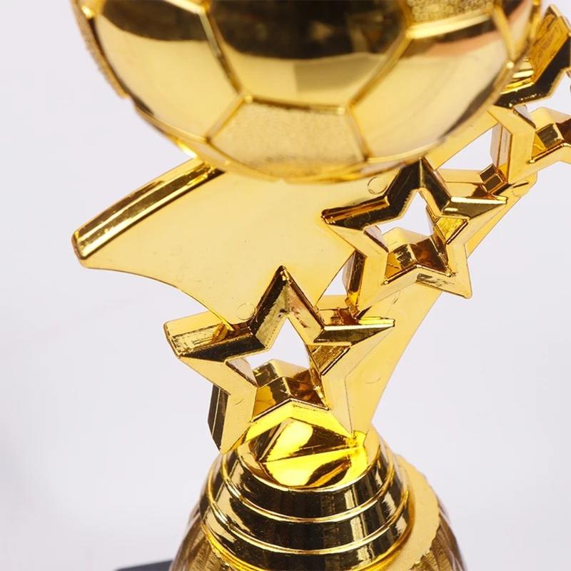 Product Introduction of High Quality Plastic Golden Ball Awards Trophy Model Soccer Competition Small Prize Cup Excellent Player Award Craft Souvenirs Soccer Trophies Children Award Prize 13