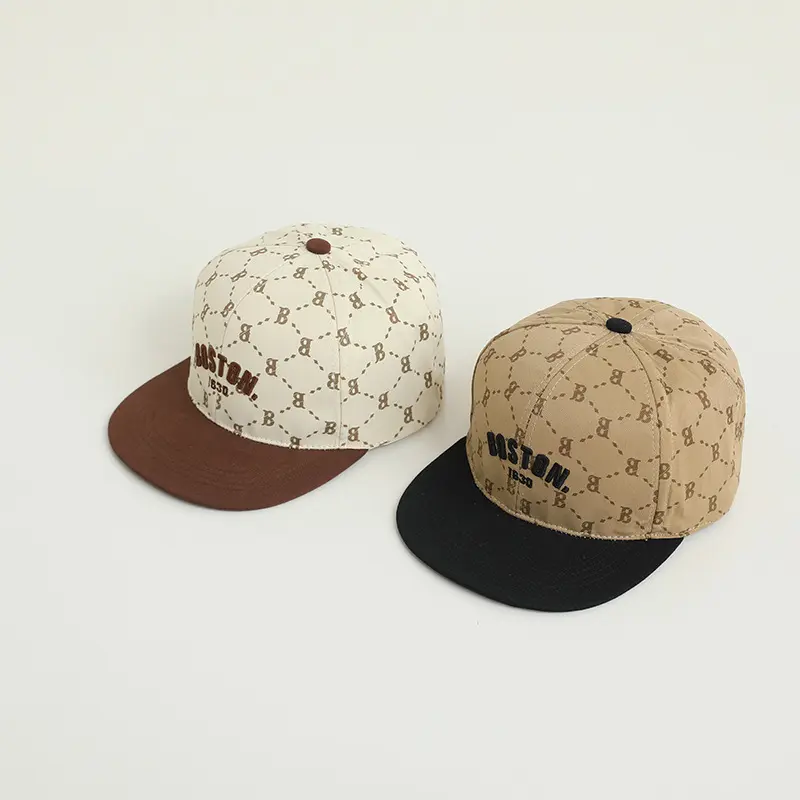 Mũ nón lưỡi trai snapback chữ Boston cho bé trai từ 3 - 8 tuổi SuKids SK47 1