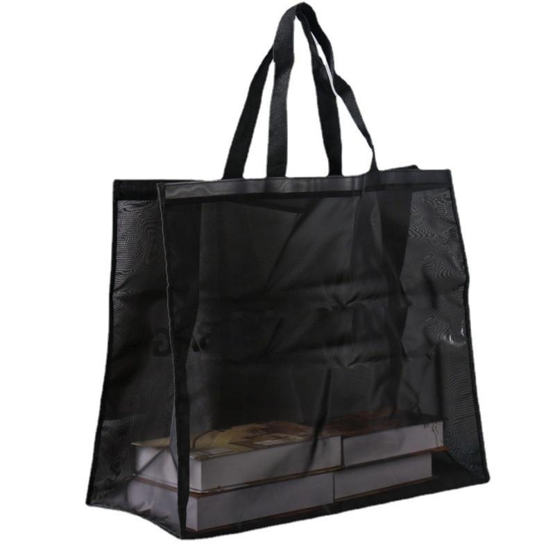 Product Introduction of Hot Sale Large Capacity Shopping Bag Mesh Nylon Tote Washing Bag Outdoor 13