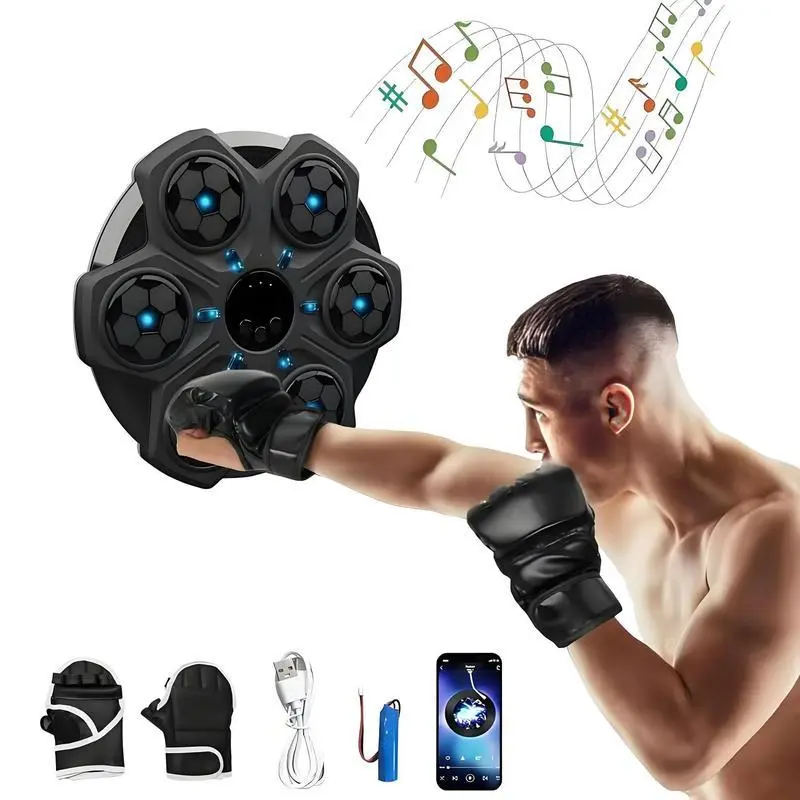 Smart Boxing Machine, 1 Count Wall Mounted Boxing Training Target with Gloves, Boxing Training Equipment for Home Gym