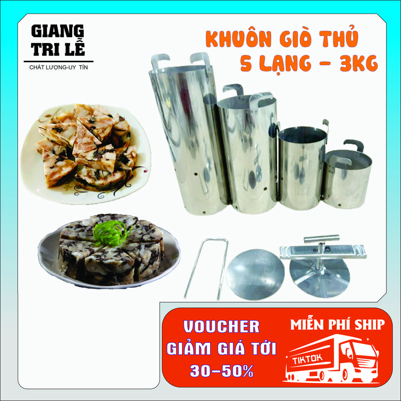 Khuôn Giò Xào Giò Thủ Loại 1 0,5-3KG Chuyên Nghiệp Giầy Dặn