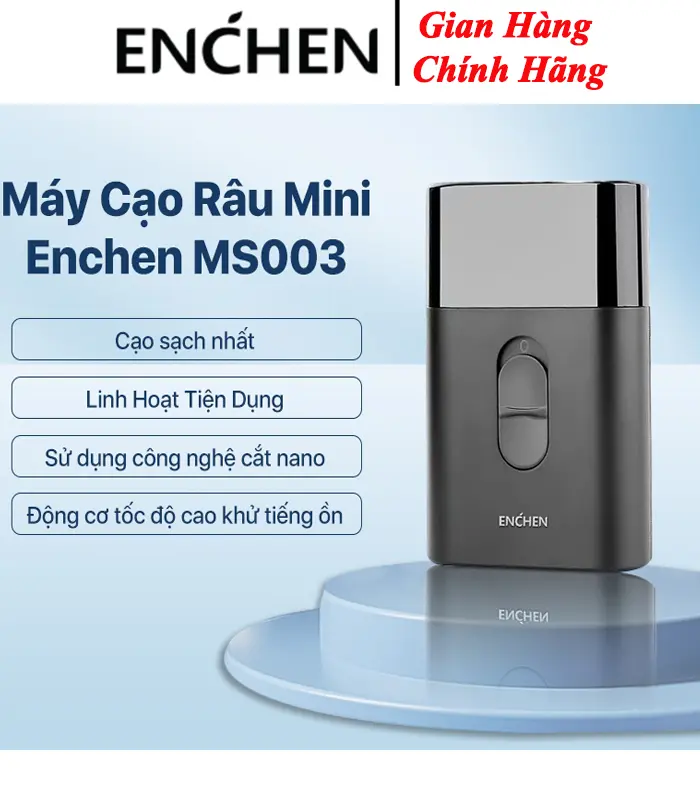 Máy Cạo Râu Mini Enchen MS003 Thiết kế sang trọng và nhỏ gọn