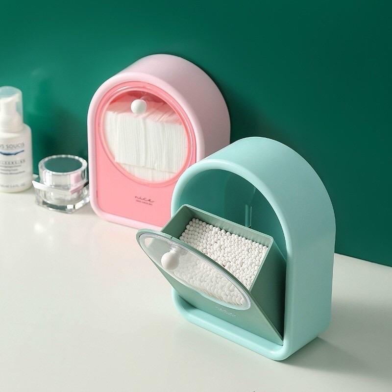 ￼Hộp đựng bông tẩy trang  -Hộp để đồ đa năng treo tường 3