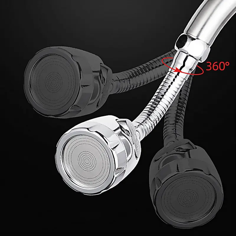 360 Degree Rotate Water Saving Tap Aerator Water Faucet Bubbler Filter Aerator Kitchen Faucet Reach Extender Household Faucet Tap Splash Filter bathroom 6