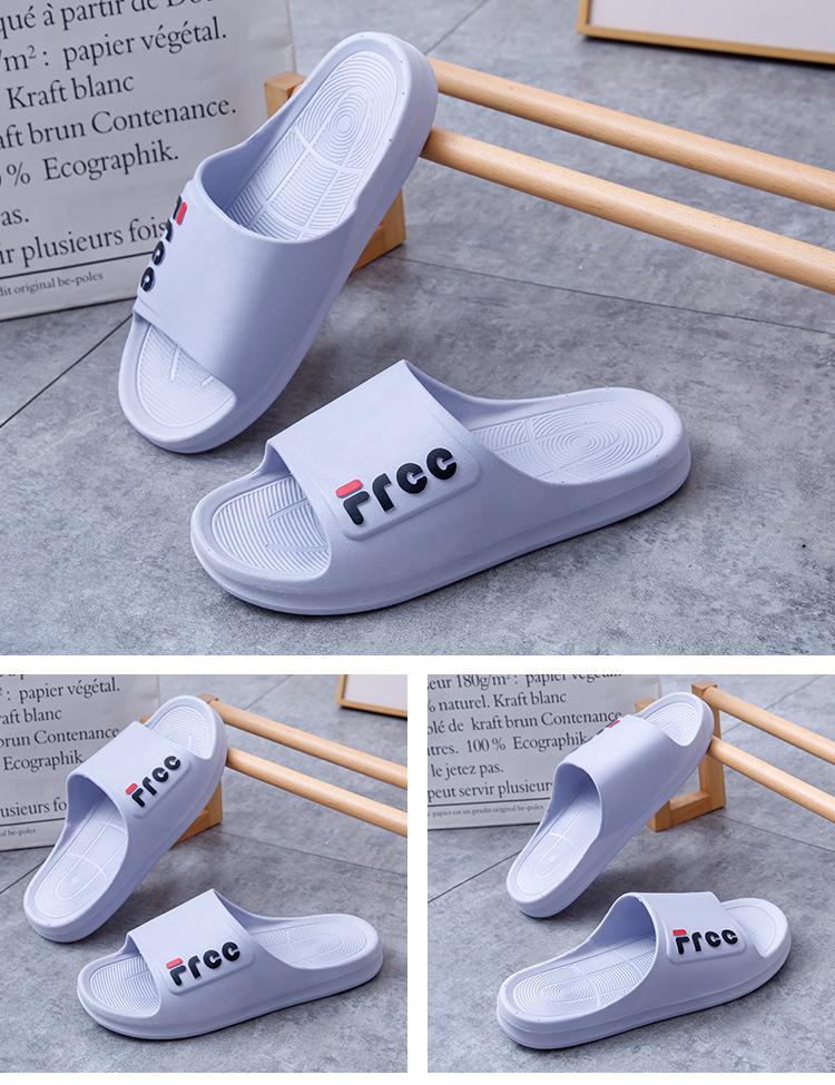 Product Introduction of 2025 New Home Casual and Comfortable Simple Daily Statement Slippers Four Seasons Universal Trendy Men and Women PVC Plastic Slippers 9