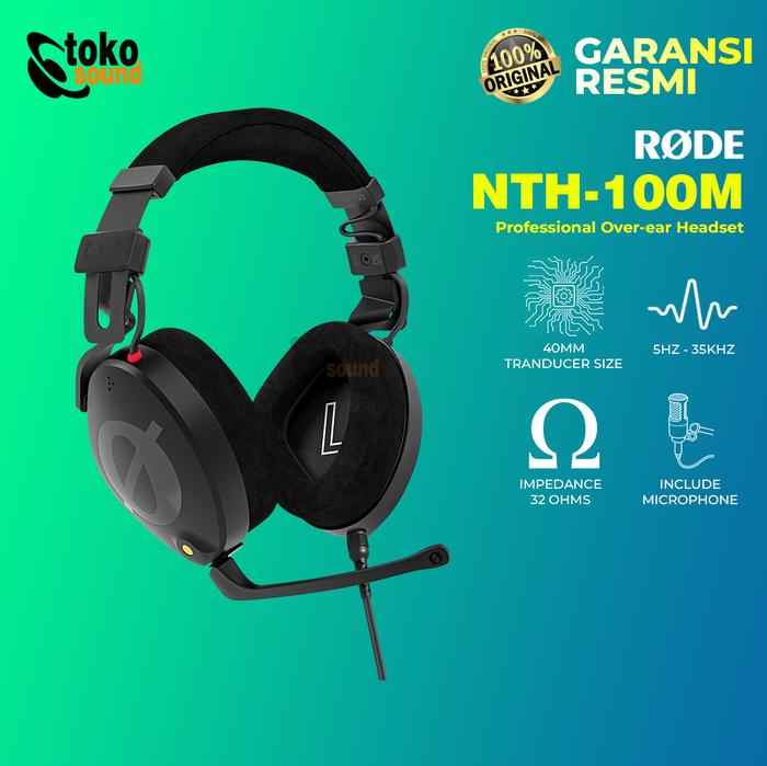 Gambar Rode NTH-100M NTH 100M - Professional Over ear Headset dari Tokosound Proaudio Kota Administrasi Jakarta Barat Tokopedia