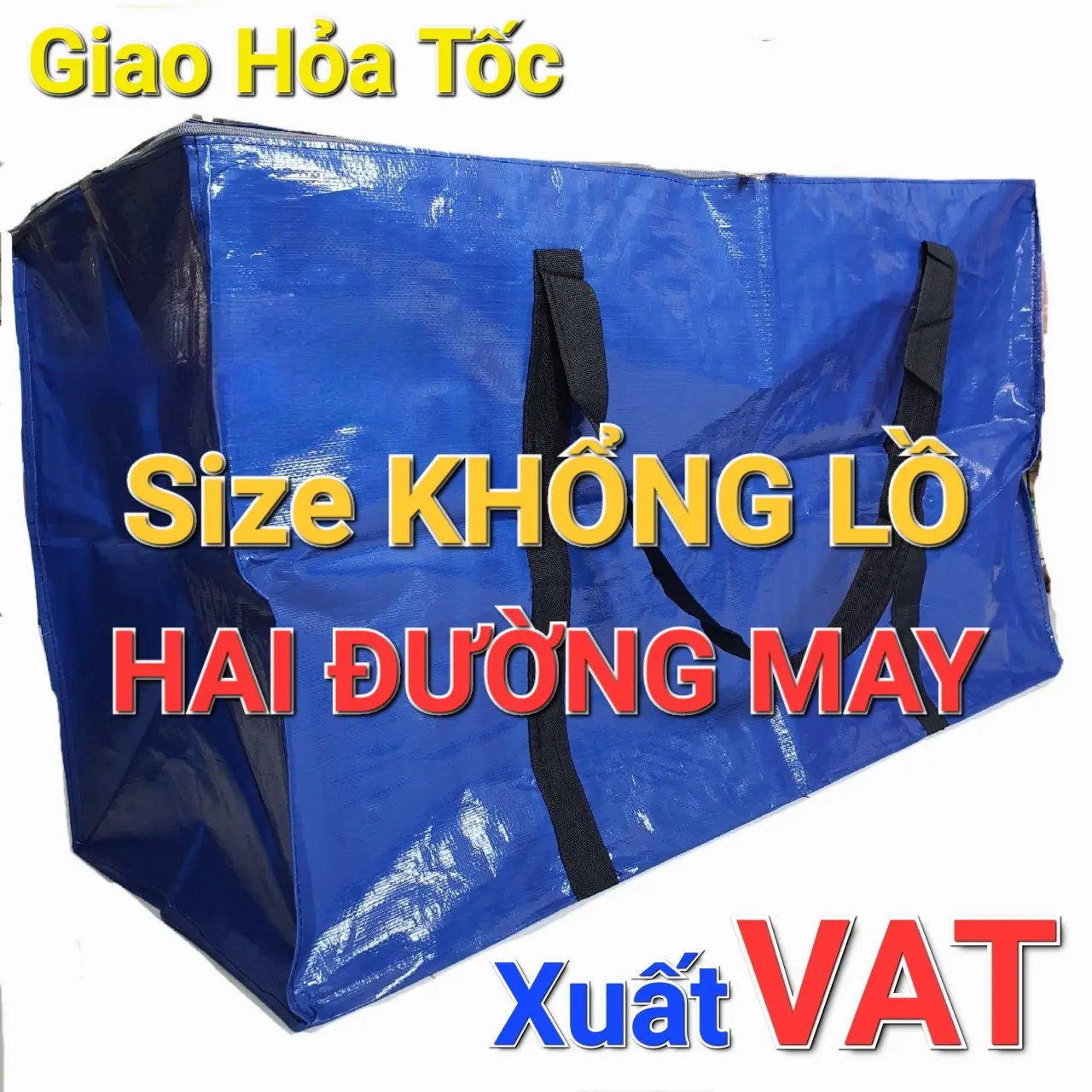 [GIẢM NGAY 5K] Túi bạt, túi dứa có dây kéo đựng đồ - màu xanh cam (may từ vải bạt chính hãng Tú Phương)