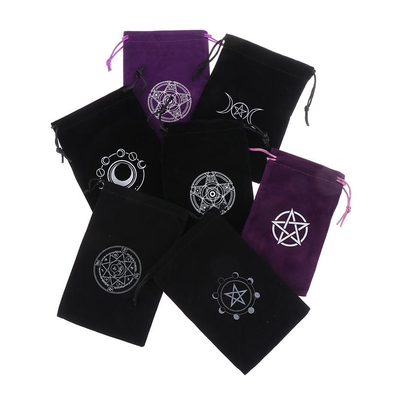 Product Introduction of [MMG]1Pc Velvet Tarots Oracle Cards Storage Bag Runes Constellation Witch Divination Accessories Jewelry  Bag Drawstring Pouch 22