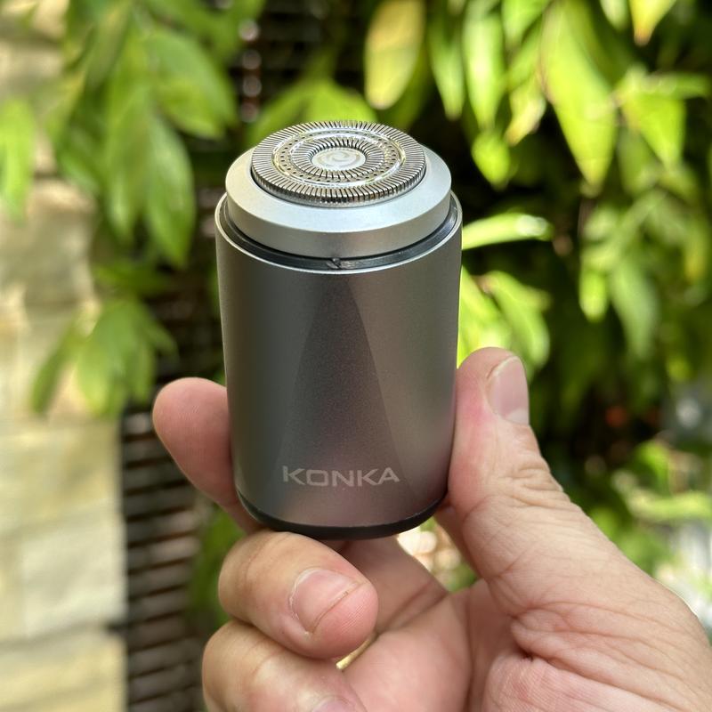 Máy Cạo Râu điện KONKA có thể sạc lại vật liệu hợp kim kim loại và lưỡi mài tự phát triển (Càng cạo càng bén) cho nam và nữ, chống nước IPX7, không cần thay máy cắt
