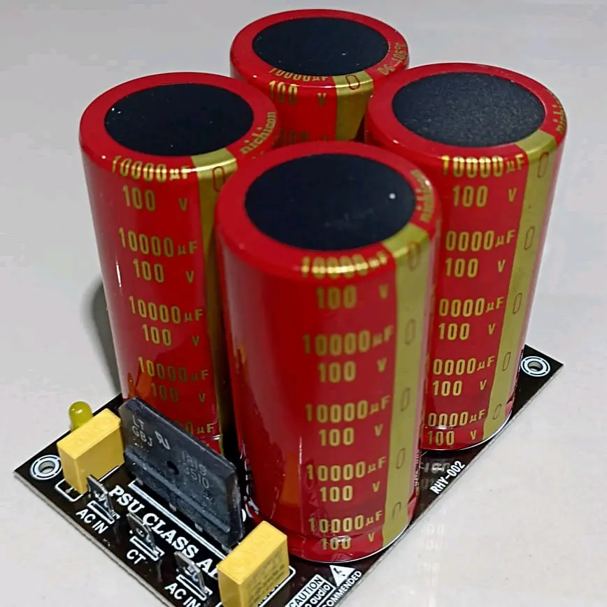 psu 4 elco 10rb uf 100v nichicon merah