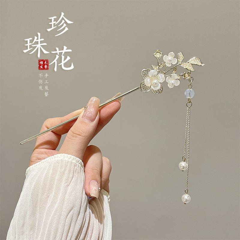 Kẹp Tóc, Phong Cách Cổ Trang, Phong Cách Trung Quốc Cao Cấp, Làm Bằng Gỗ Đàn Hương, Kẹp Tóc Tua Rua, Thích Hợp Cho Trang Phục Hanfu, Phụ Kiện Tóc, Mặt Hàng Bán Chạy Cho Phụ Nữ 8