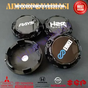 dop roda tutup doo velg racing variasi vossen HZR enkei rays diameter luar 6.4cm diameter kaki 5.8cm model kaizo cembung harga 4pcs
