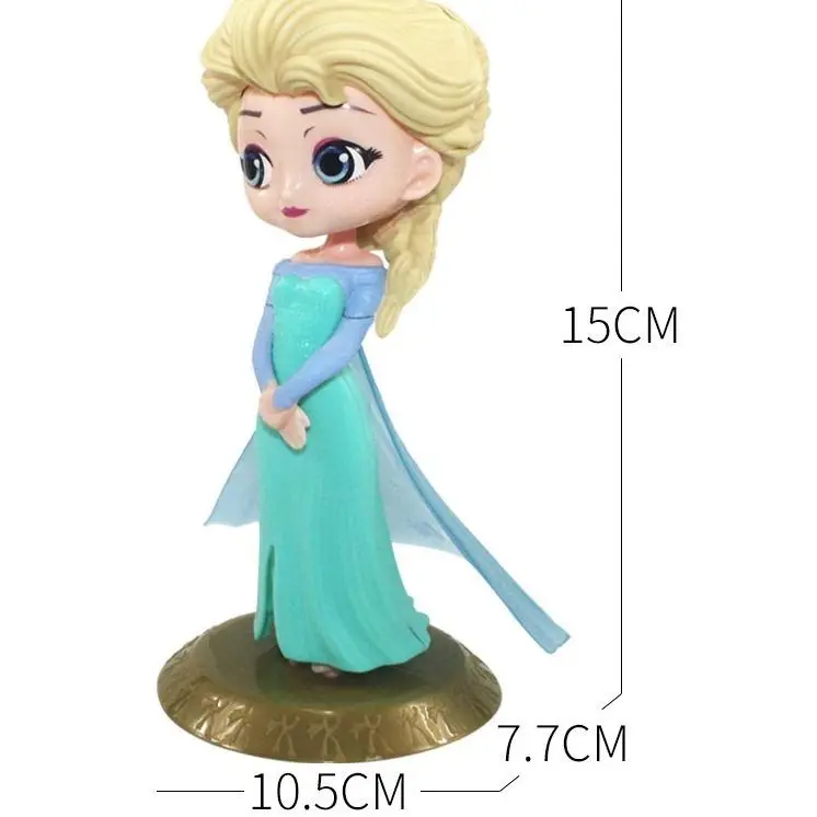 Princess Pajangan Kue Mainan Pajangan Hiasan Toppers Dekorasi Pesta Anak Princess Belle Mermaid Elsa Frozen Snow White 2