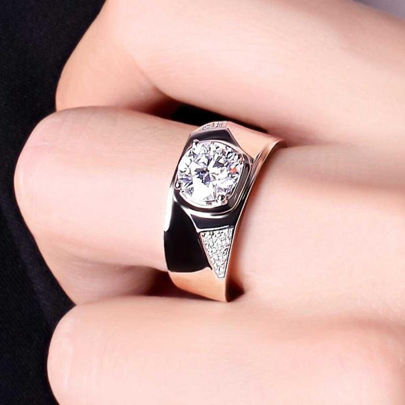  Nhẫn Ngón Tay Punk Nam Thép Titan Màu Bạc Đính Kim Cương Zircon Và Pha Lê Phụ Kiện Thời Trang Thích Hợp Cho Bữa Tiệc Nhẫn 