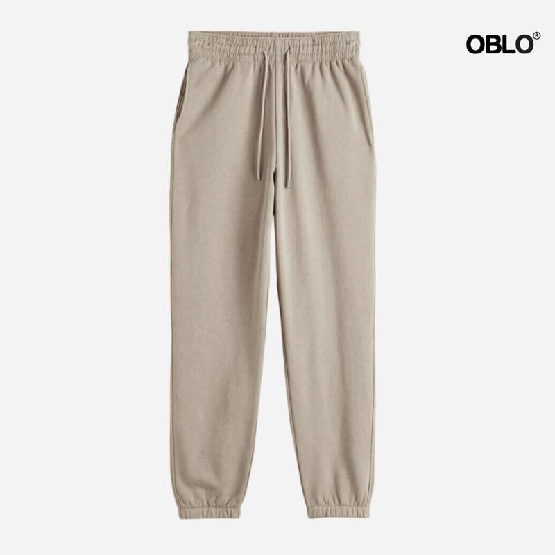 OBLO Sweatpants Celana Jogger Polos Unisex Pria dan Wanita Fleece Sport 2