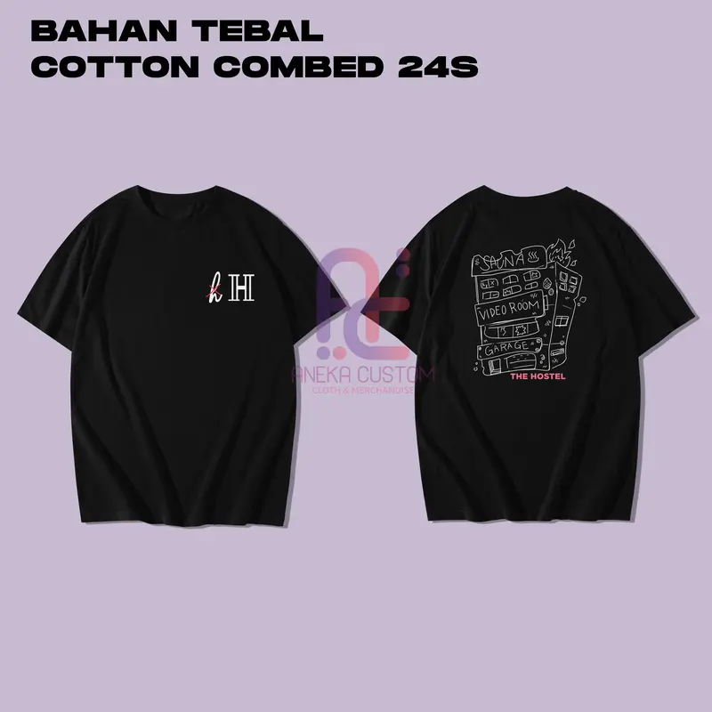 Kaos Lookism Hostel Baju T-Shirt Lookism Hostel Crew 1