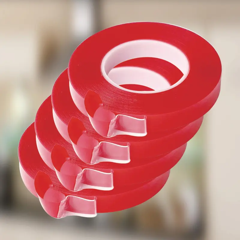 Double Sided Clear Adhesive Tape, 1 Count Waterproof Nano Acrylic Tape, Multifunctional Traceless Adhesive Tape for Wall, Home, Office, Car, Glass 6
