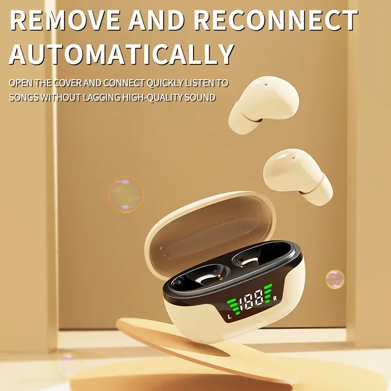 Wireless Headset, Invisible Mini Wireless Earphones, Comfortable to Wear, Non Slip, Mini Earphones Are The First Choice for Birthday Gifts, Valentine'S Day Gifts, Boyfriend And Girlfriend Gifts, Christmas Gifts, And Anniversary Gifts 4