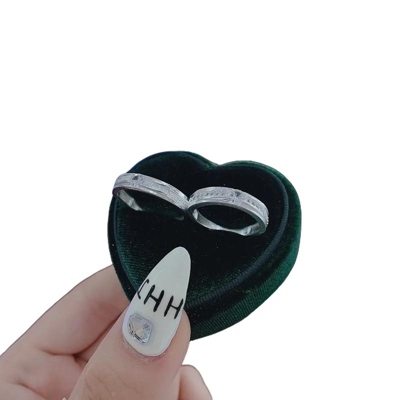 [NĐ17] Nhẫn đôi nam nữ nhẹ nhàng tinh tế bạc ta Bạc đẹp Hải Hạnh HHJ nhan  bac nhancap Hoa Cao Su