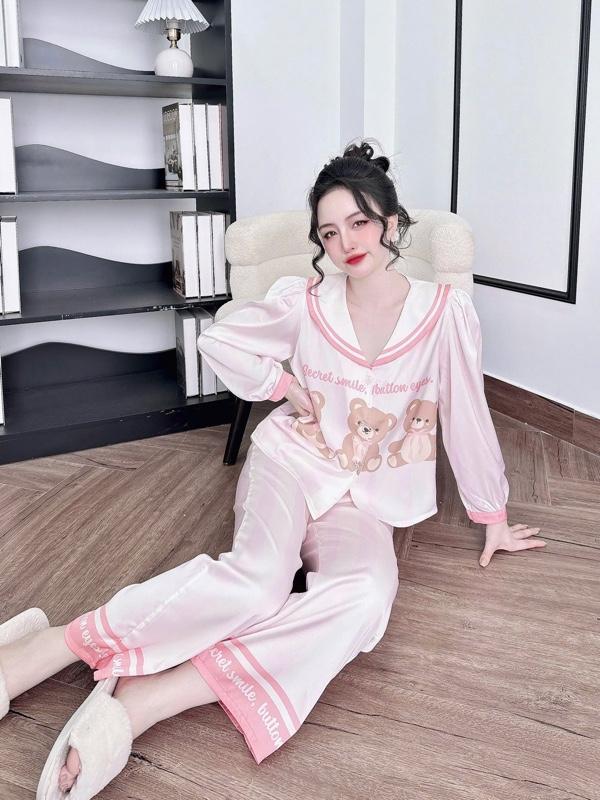 Product Introduction of Áo Nữ OKi LÊN TDQD BÂU SEN NEW TAY PHỒNG Chất lụa latin thiết kế lụa đẹp may kĩ ạ- phom < 60kg trở xuống - Women Kem Nhung Voi 13