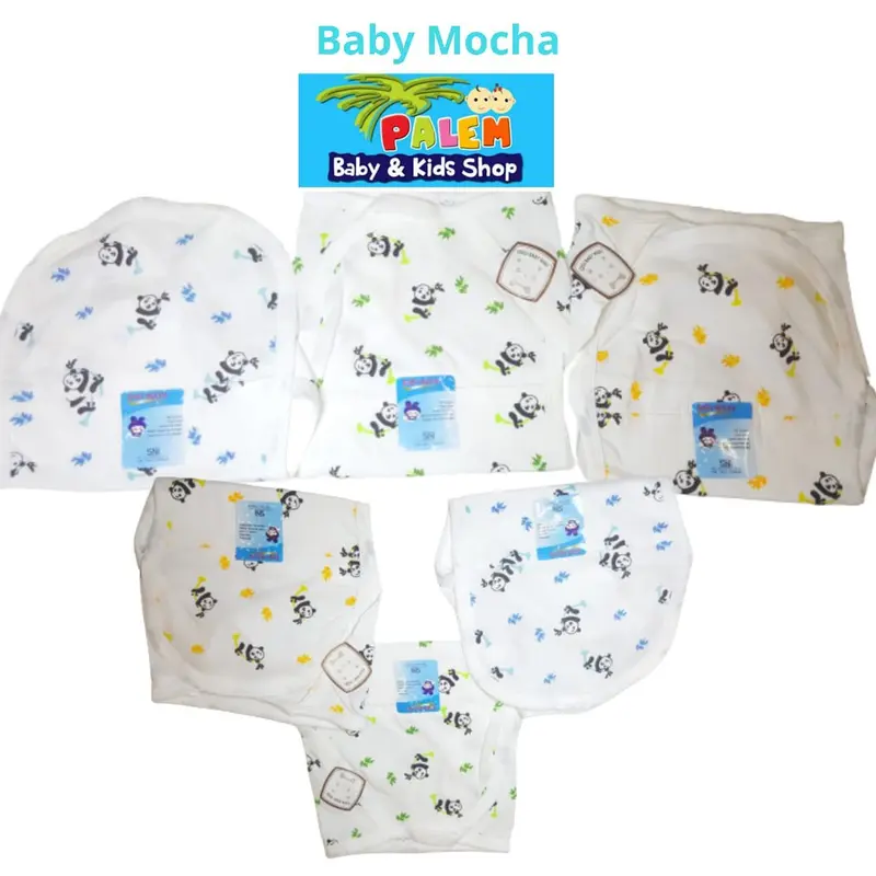 Baby mocha Popok Doble motif lucu fullprint Bayi Baru lahir 1
