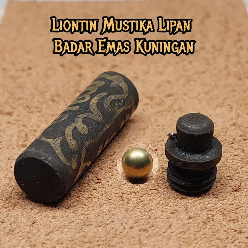 Liontin tabung kuningan ra jah + mus tika lipan 3