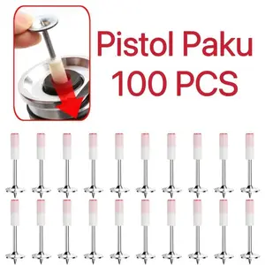 100pcs Paku Beton Tembak Universal Paku Beton Isi Ulang Paku Tembak Utk Paku Tembak Manual /Ramset Paku Tembak/Nailgun