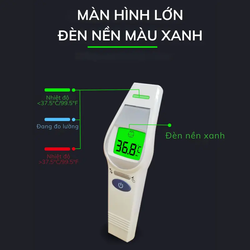 Nhiệt kế điện tử hồng ngoại ALPHAMED UFR106 thiết kế nhỏ gọn, độ chính xác cao, màn hình màu 2