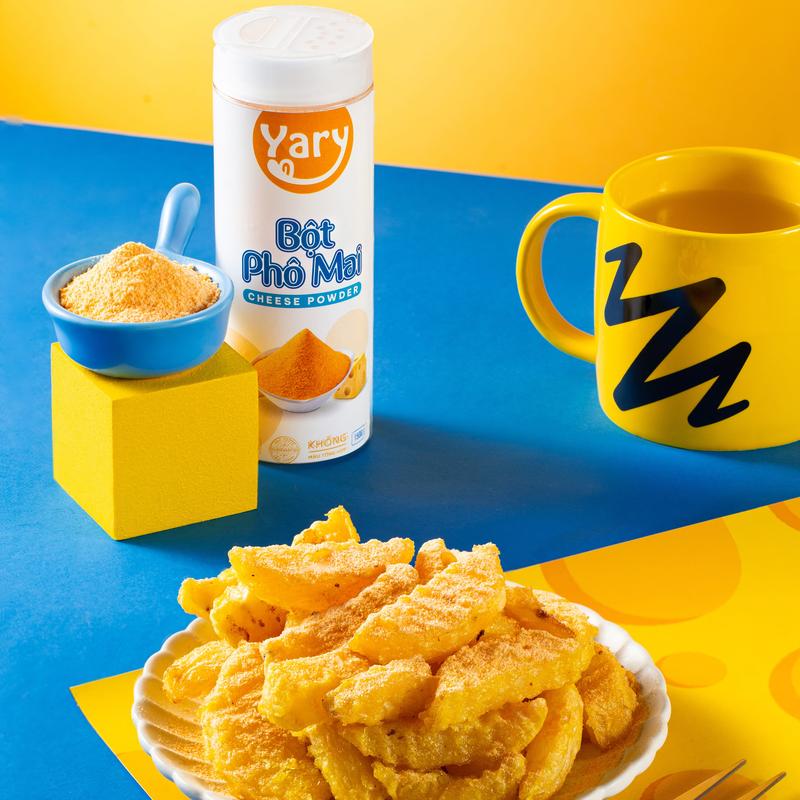Lọ 150gr Bột Phô Mai YARY Phô Mai Bột Lắc Khoai Tây Gà Rán Làm Thạch Sữa chua Làm sốt Phô Mai phô mai