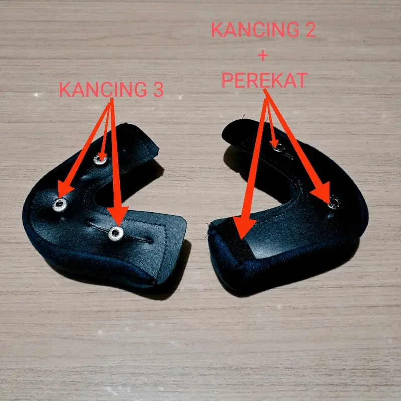 Paket Busa dan Kaca Visor Helm Ink CX22 dengan Lis Karet dan Gesper Helm - Motorcycle 7