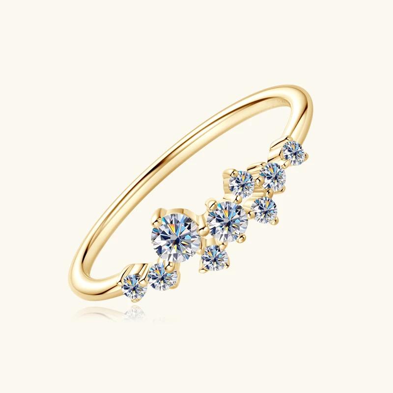 Product Introduction of 3mm&2.5mm&1.8mm&1.6mm Round Moissanite Diamond Rings for Women 2024 Silver 925 Original Certified Charm Accesories Fine Jewelry 5