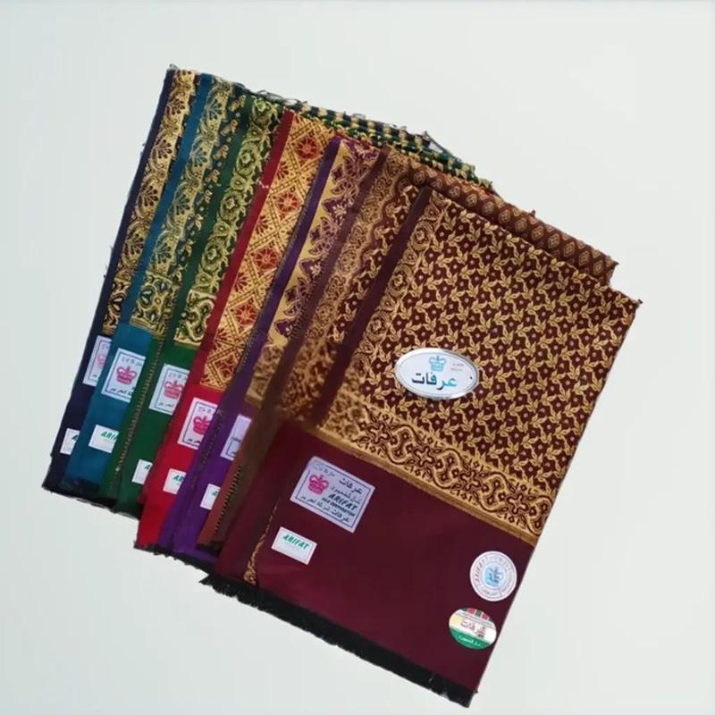 Sorban Kasmiri Sulam Gold Ukuran Jumbo Polka Dot palid premium 1
