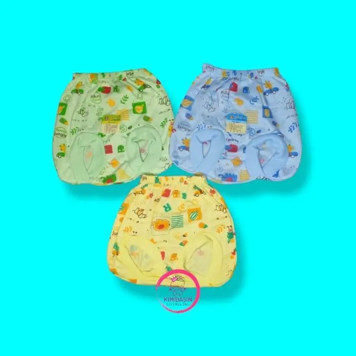 3pcs Celana Pop Bayi 0-6 bulan (Mix 3 warna)