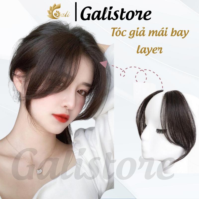 Tóc kẹp mái giả LAYER, tóc mái dài tỉa lơi kiểu Hàn Quốc - galistore