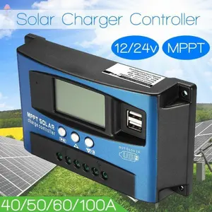 MPPT Solar Charge Controller 30A 40A 50A 60A 100A 12V/24V