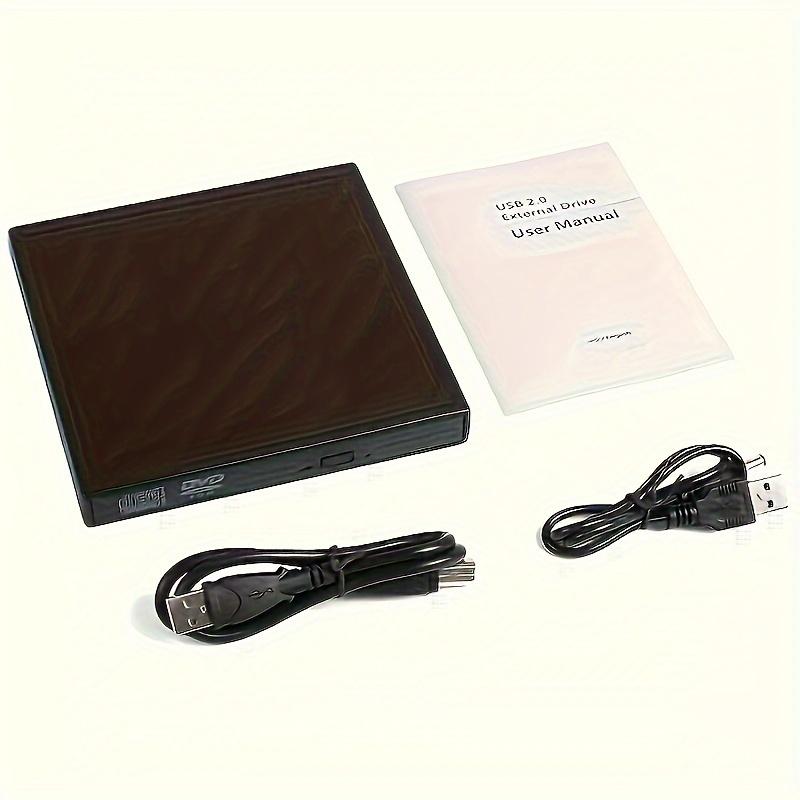 Product Introduction of External CD DVD Drive, USB 2.0 Ultra-Thin Portable External CD-RW Drive DVD-RW Burner Burner Player for Laptop Laptop Desktop Computer 6