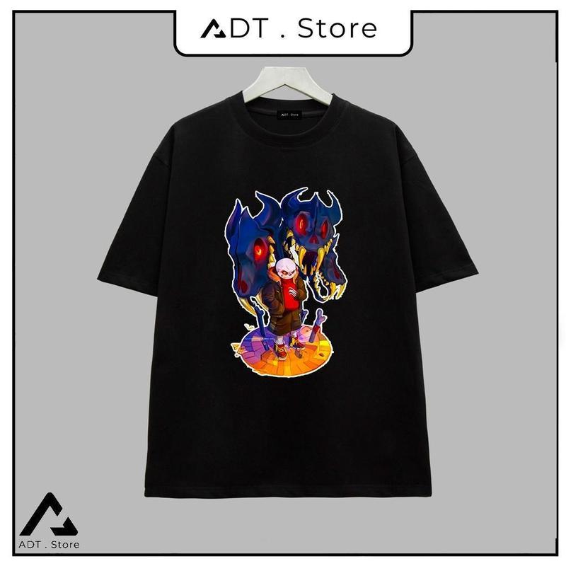 BST Áo thun Game Sans - Undertale Mới - Sans 404 - Sans 505 - Sans 606 áo thun đen in hình có size Trẻ em 7