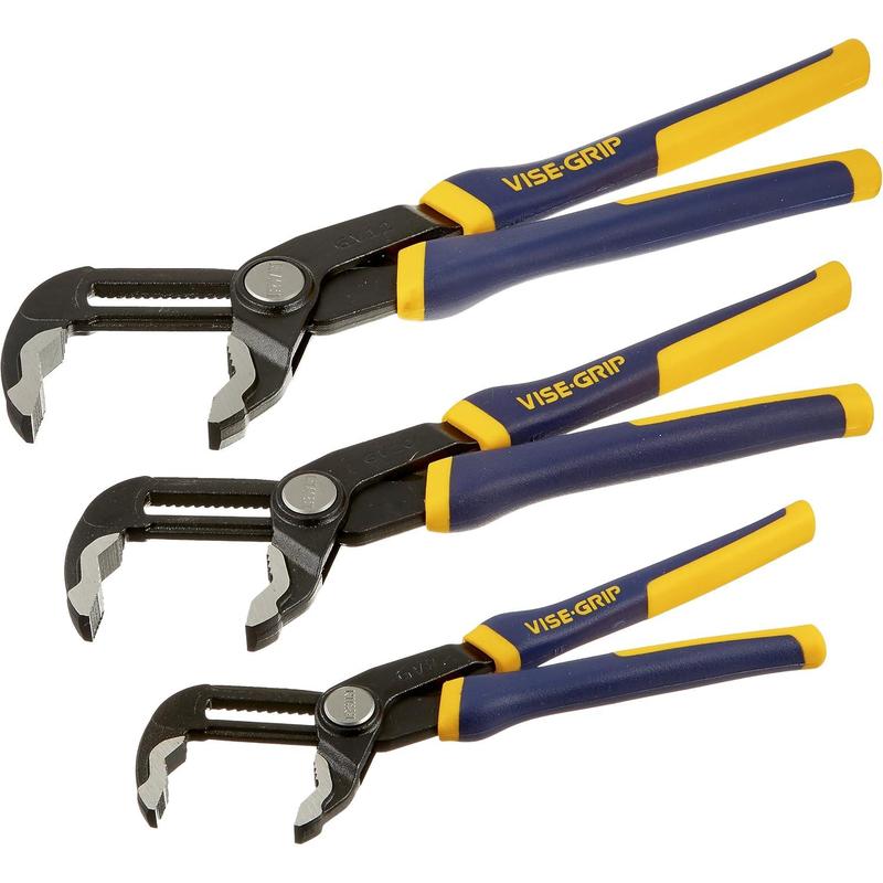 IRWIN Vise-Grip GrooveLock Pliers Set, V-Jaw, 3-Piece (2078710) 1