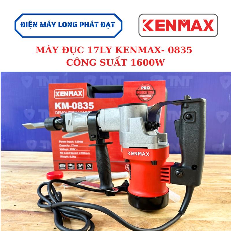  Máy đục bê tông 17ly KENMAX - 0835 công suất 1600w mạnh mẽ 