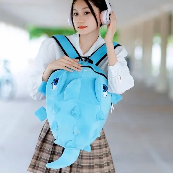 Balo khủng long vải nhung mịn, size lớn nhiều màu, Backpack Đeo Vai ba lô cá sấu, ba lô trẻ em, ba lô người lớn dễ thương cute , đi học đi chơi đi phượt unisex chống xước on đẹ p cap sach thời_trang 1