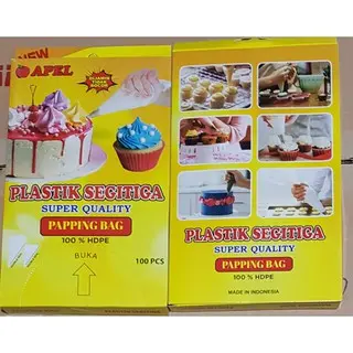 Plastik Segitiga Papping Bag Penghias Kue Isi 100 Pcs