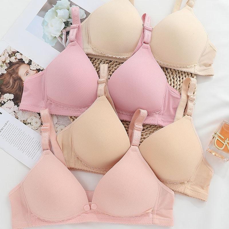 Set 3 áo lót Thái cho bé bú áo ngực nâng V1 vải thông hơi mềm không gọng