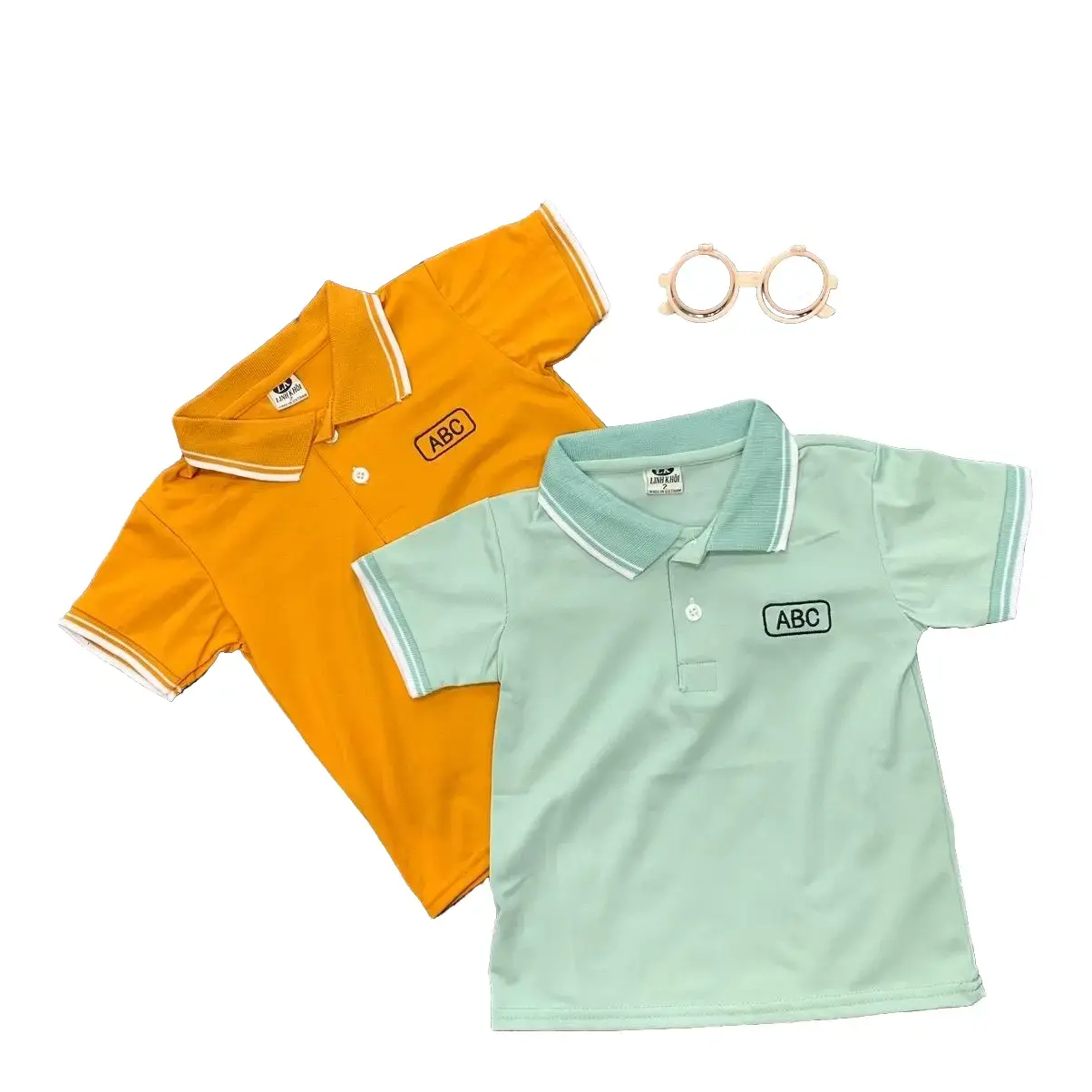 Combo 2áo thun polo Bé trai ,Bé gái Mềm mịn, Thoáng Khí Có Cổ