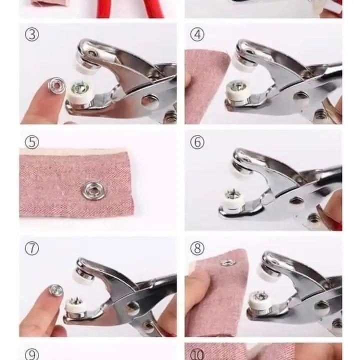 Bộ Kìm Bấm Khuy Cúc Áo Kèm hộp 100 Chi Tiết Cúc Áo - DỤNG CỤ BẤM KHUY ĐA NĂNG 1