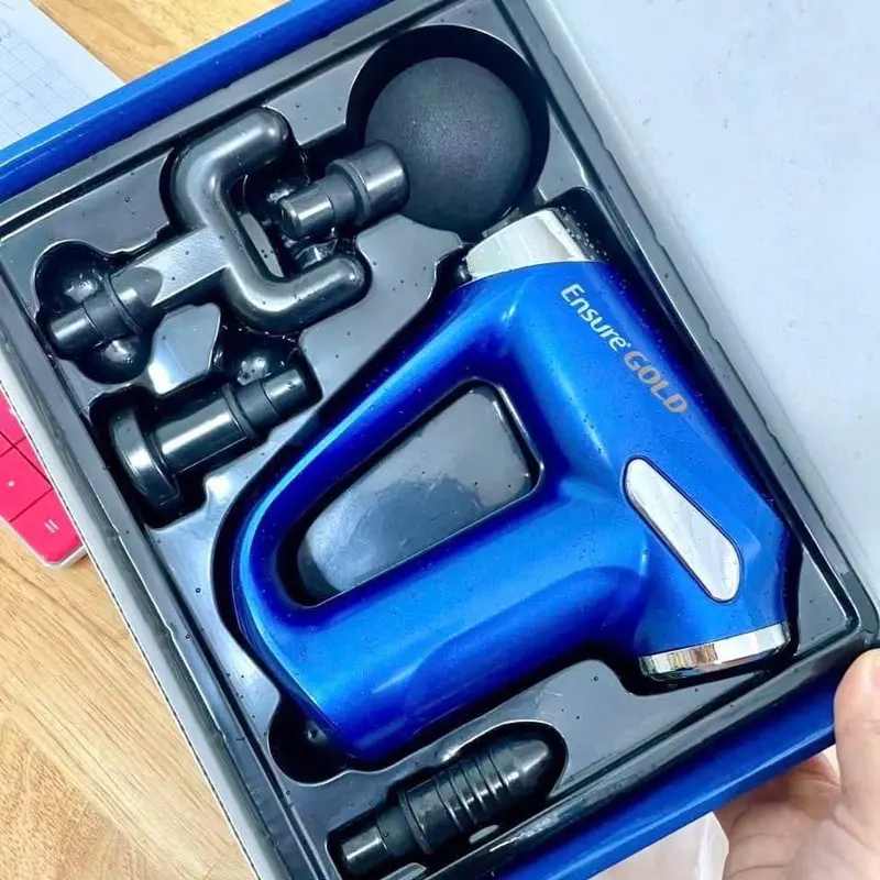 Máy Massage Cầm Tay sạc pin, 4 đầu, 6 chế độ. 2