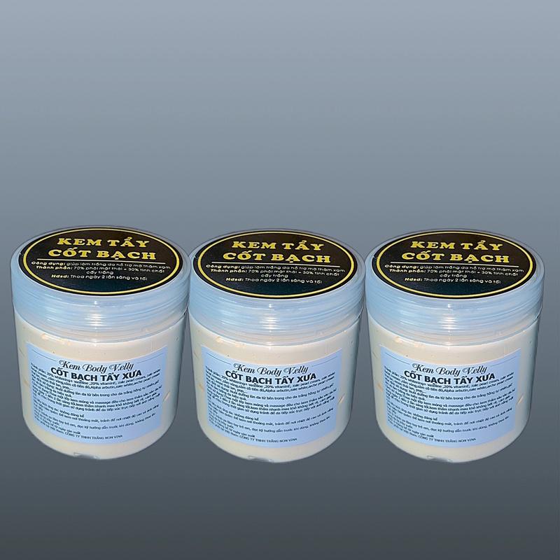 COMBO 3 HỦ KEM BODY CỐT BẠCH 1 HỦ 220gr