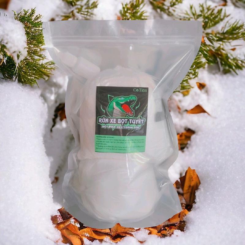 Bột pha nước rửa xe bọt tuyết 20 lít, đậm đặc, tiện lợi tại nhà.