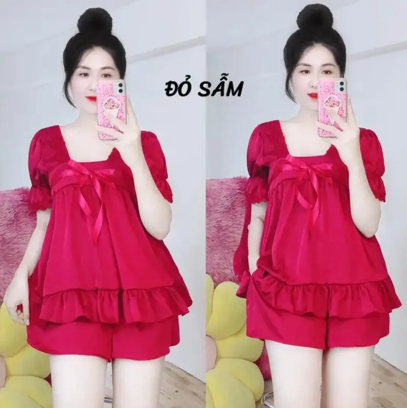 [3 size 42-70KG] Đồ bộ NƠ LATIN TRƯỚC NGỰC CHẤT VẢI MỀM MÁT SIÊU HOT HỢP THỜI TRANG 0