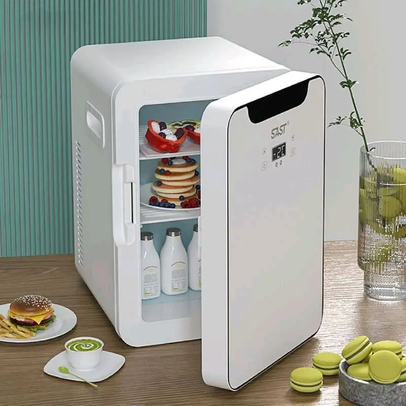 Tủ Lạnh Mini SAST 16L, 22L Bảo Quản Mỹ Phẩm, Thuốc Y Tế, Làm Lạnh Và Hâm Nóng Sữa Cho Bé ( Sử Dụng Điện 220V, 12V Trên Ô Tô ) 0
