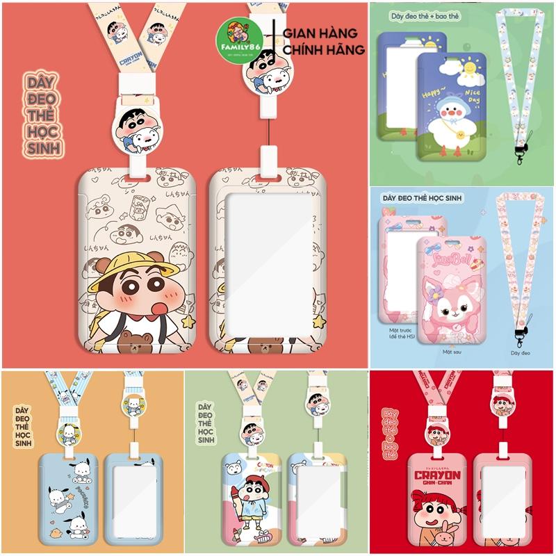 Dây Đeo Thẻ Kèm Bao Thẻ Tên Đựng Thẻ Học Sinh Sinh Viên Vé Xe Bus Dễ Thương | Lanyard Card Holder F1